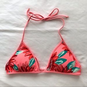 Aerie floral bikini top size Medium